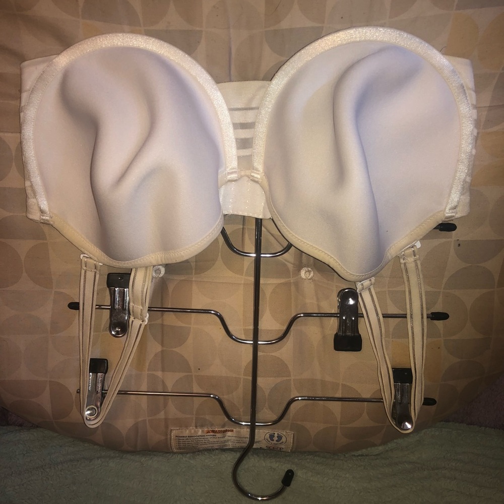 Liz Claiborne Sexxxy Y2K White 5-Way Convertible Bra Detachable Straps 🥰 34H - Picture 3 of 14